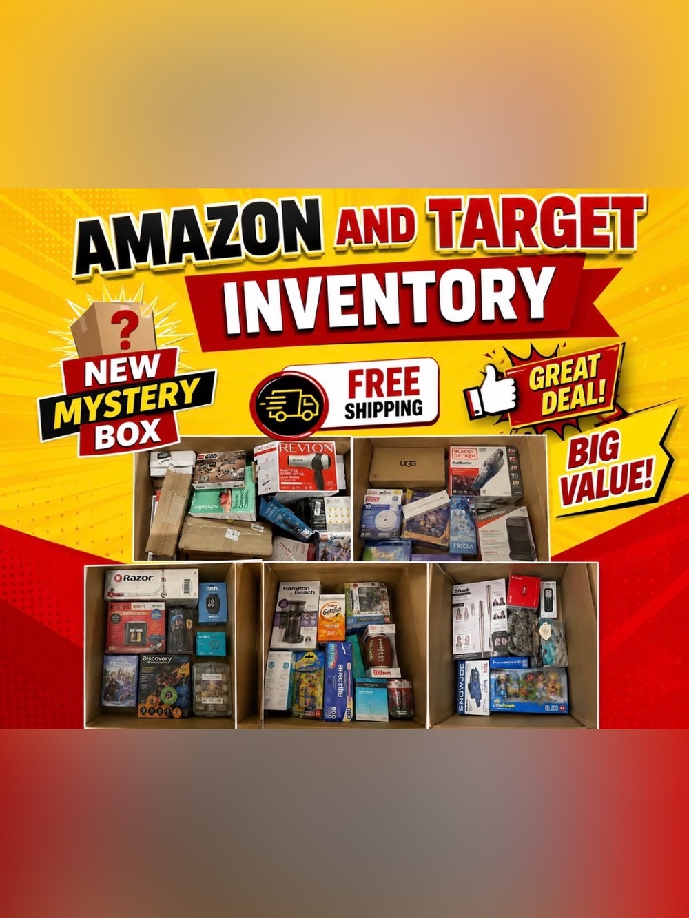 Assorted Electronics & Household Amazon & Target Mystery Box -